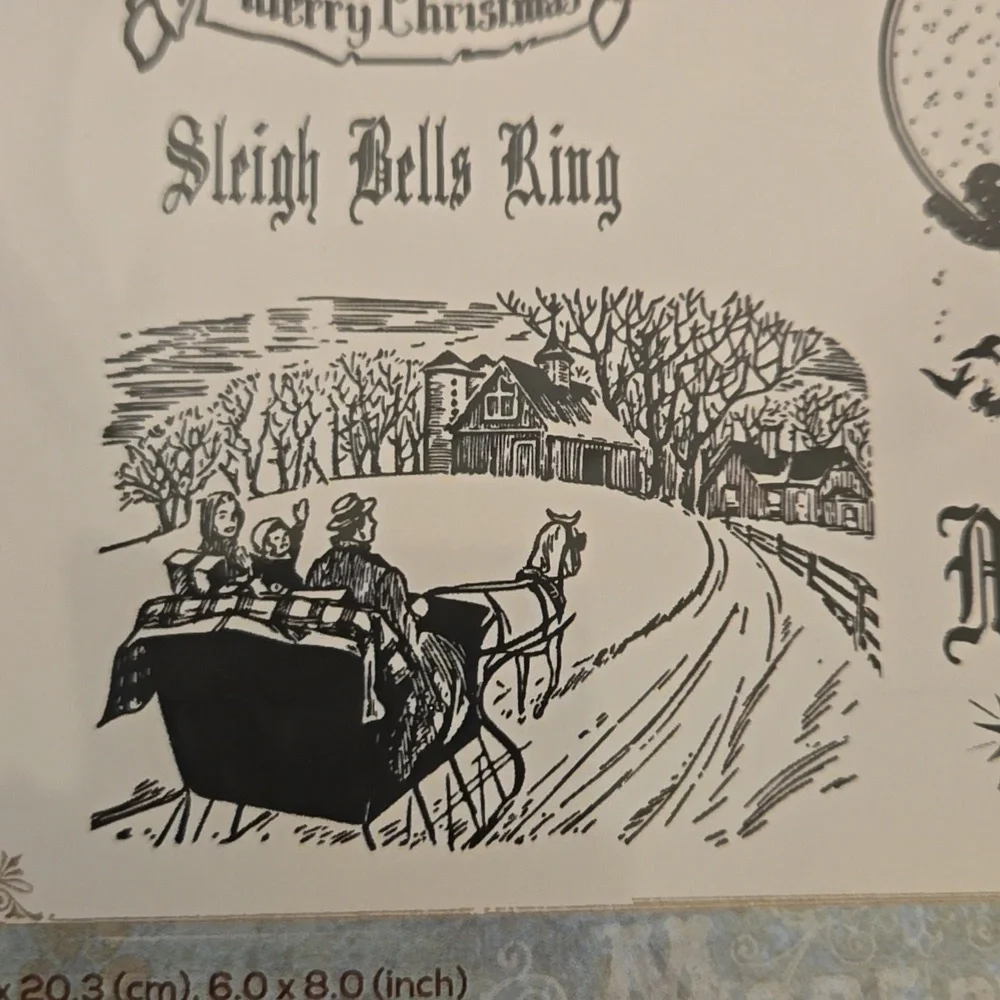 Creative Expressions Taylor Made Journals A Vintage Christmas Stamp Set